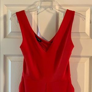 Red Crossback Jumpsuit